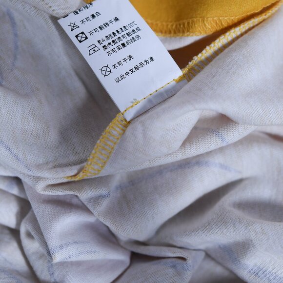 PushButton Yellow Cotton T-Shirt – Anime-Inspired Graphic, "Don't Cry Anymore" - Picture 5 of 7